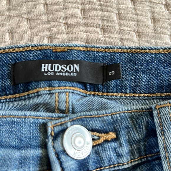 Hudson Jeans Barbara High Waist, straight leg ankle jeans in Omega wash - Picture 12 of 16